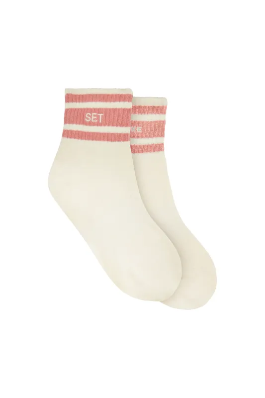 SET X PARKE STRIPE SHORTY SOCKS - BAKED sold by SETactive