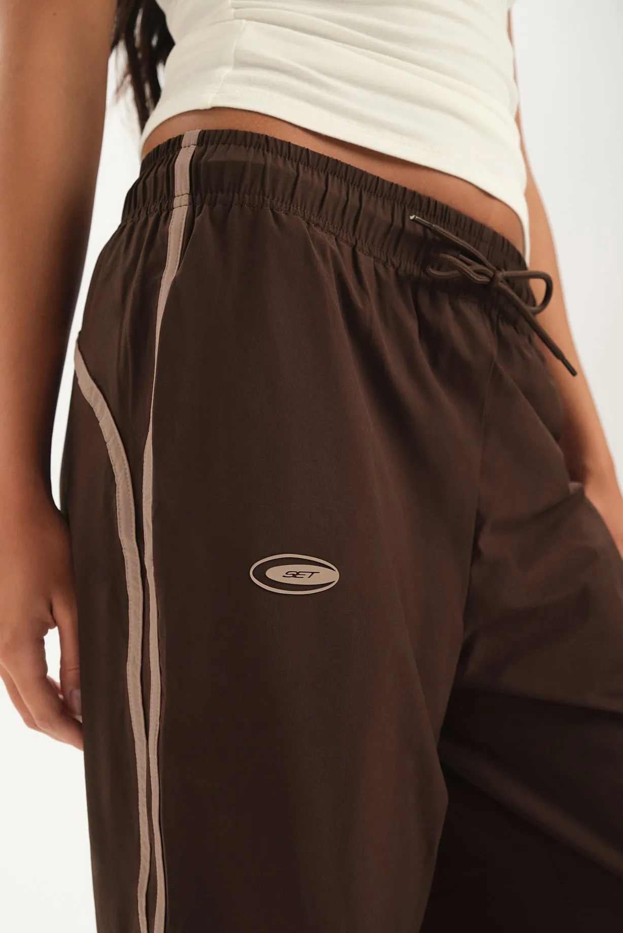 NYLON TRACK DRAWSTRING STRAIGHT LEG PANTS - ZION sold by SETactive product image thumbnail 5