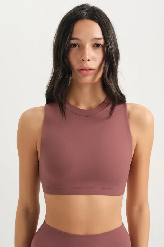 AIRLUXE BREATHE CROP LEAN BRA - EMBER sold by SETactive