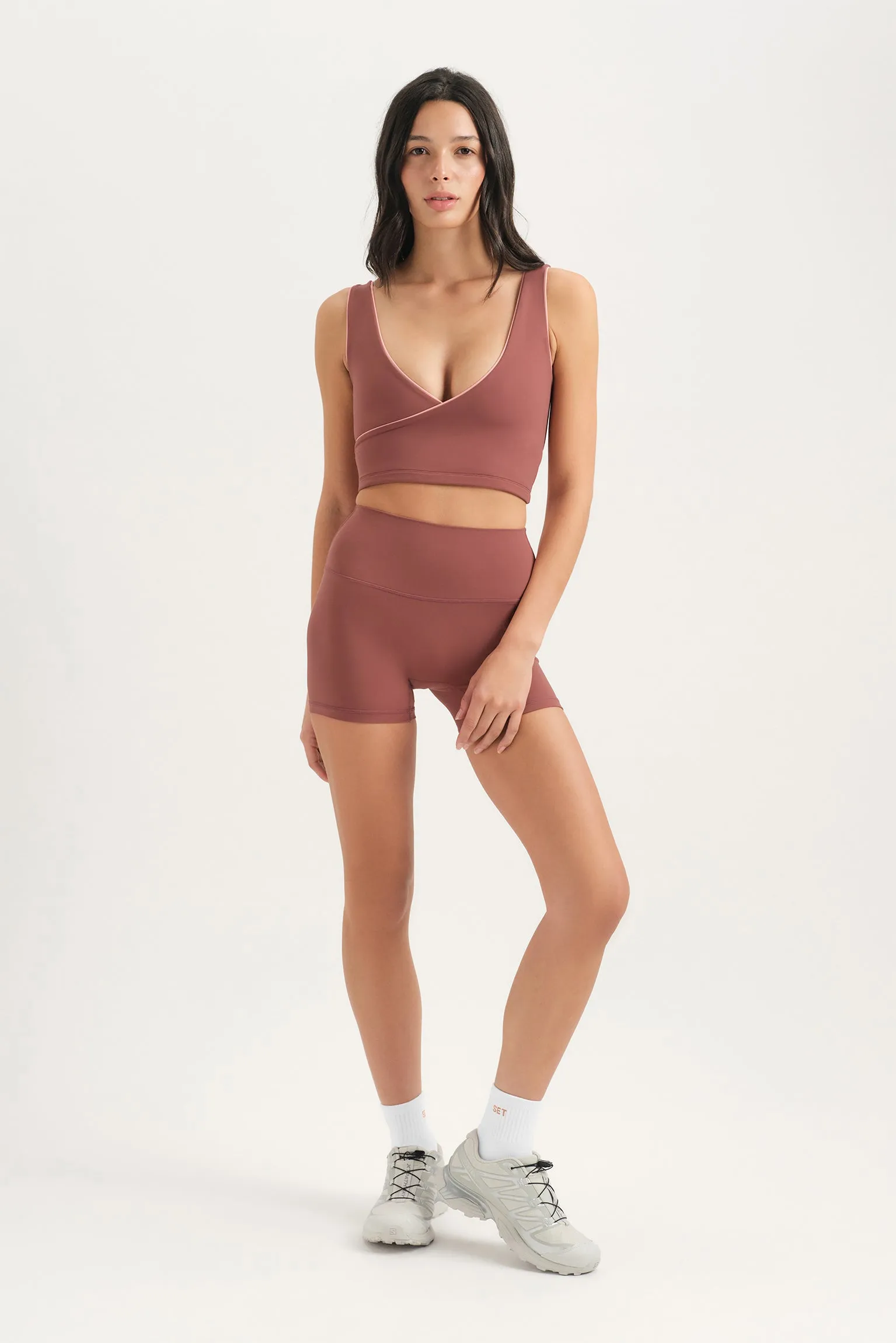 AIRLUXE BREATHE CONTRAST WRAP TANK - EMBER sold by SETactive product image thumbnail 3