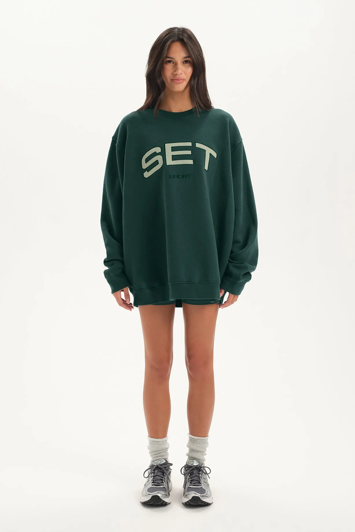MIDWEIGHT SWEATS STAPLE SET CREWNECK - NOCTURNAL sold by SETactive product image thumbnail 3