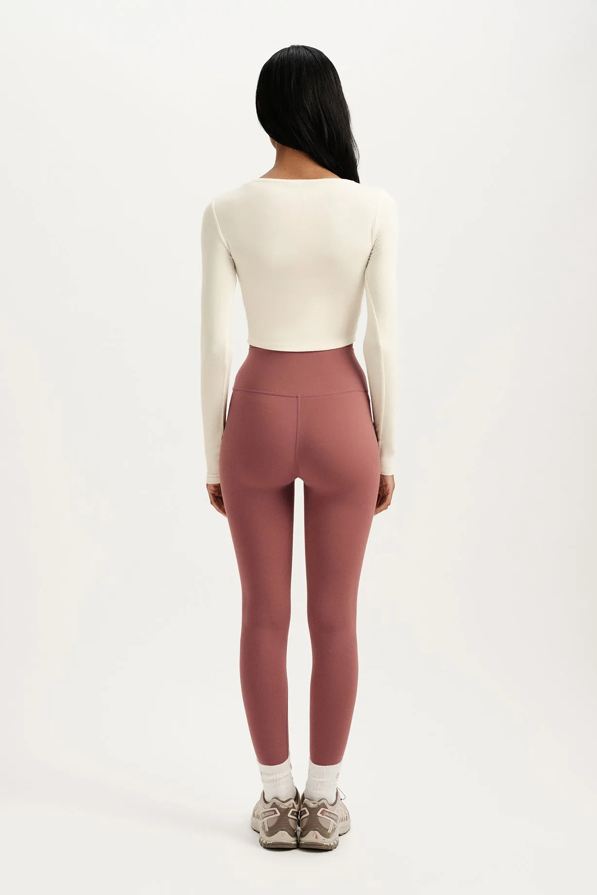 RIBBED MODAL BODY SQUARENECK LONG SLEEVE - DUST sold by SETactive product image thumbnail 4