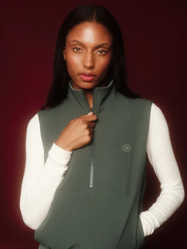 MICROFLEECE/NYLON DUET REVERSIBLE VEST - GROTTO sold by SETactive