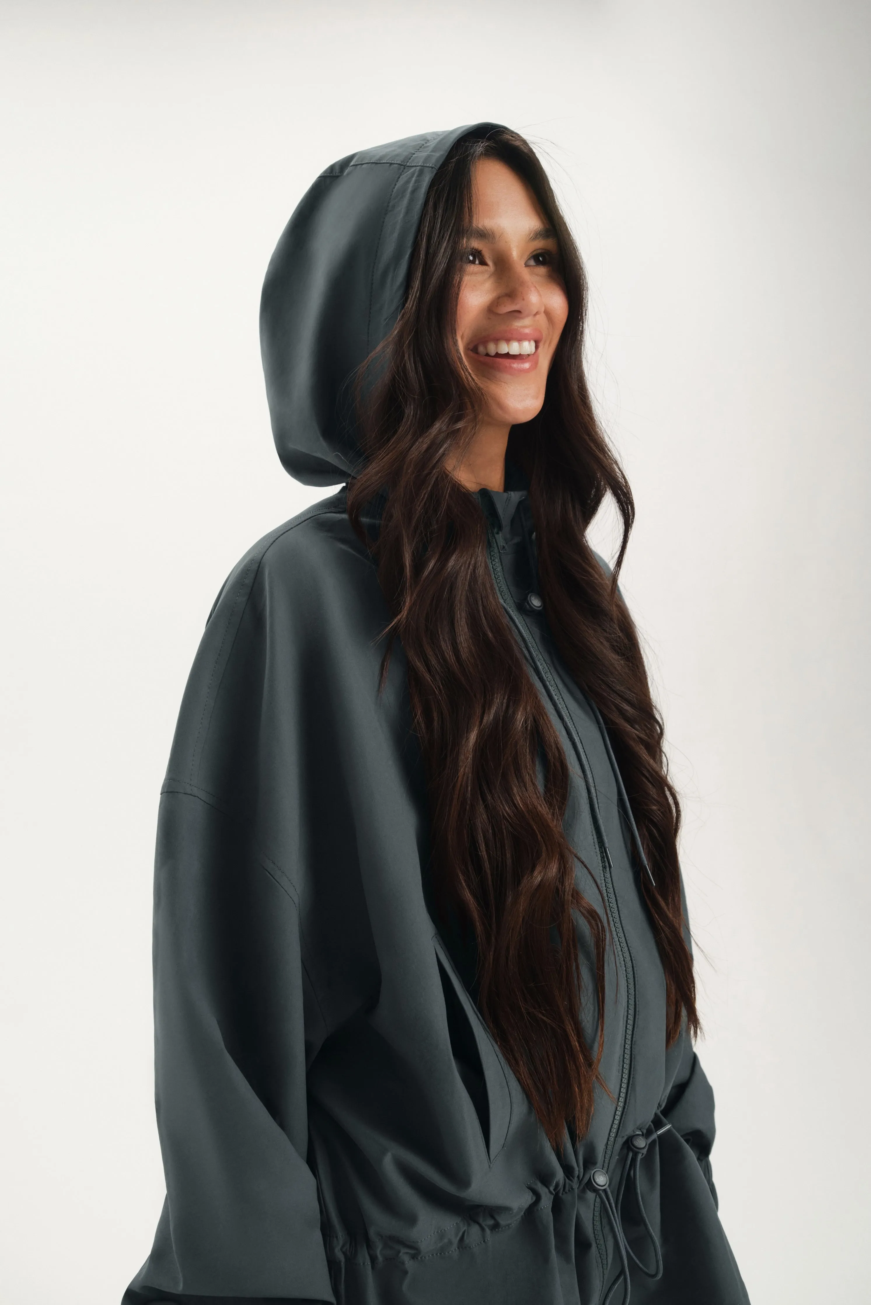 NYLON TRACK CINCHED WINDBREAKER - MAST sold by SETactive product image thumbnail 3