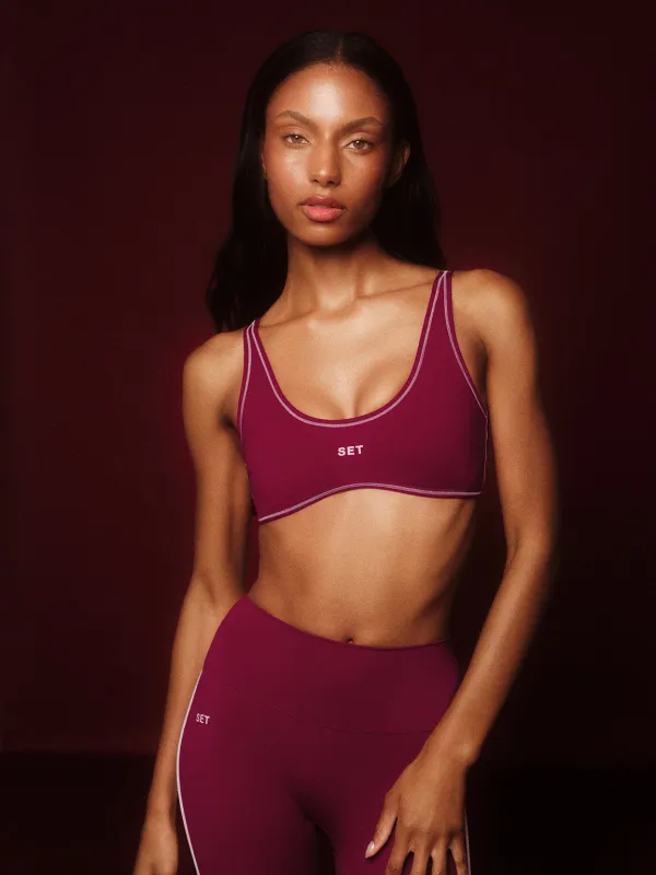 SPORTBODY® SPORTY STITCH BRA - ROSA sold by SETactive