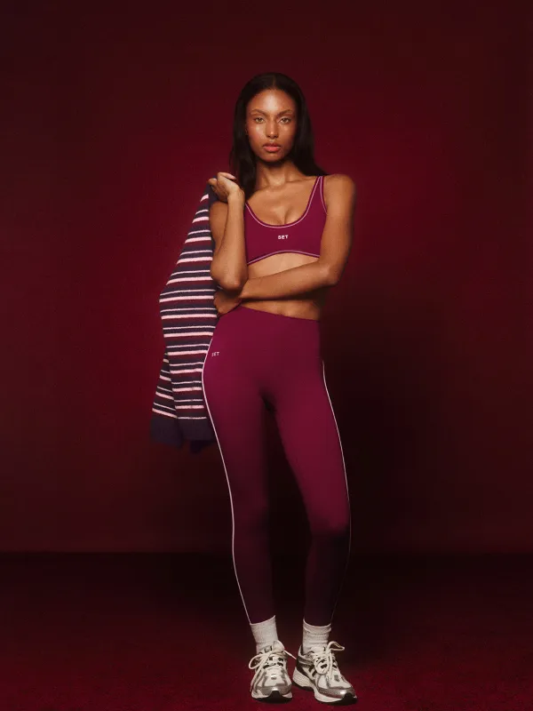 SPORTBODY® SPORTY STRIPE LEGGINGS - ROSA sold by SETactive