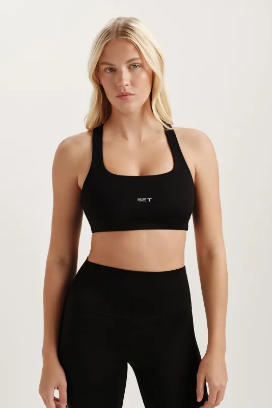 SPORTBODY® SPORTY DRILL BRA - ONYX made by SETactive