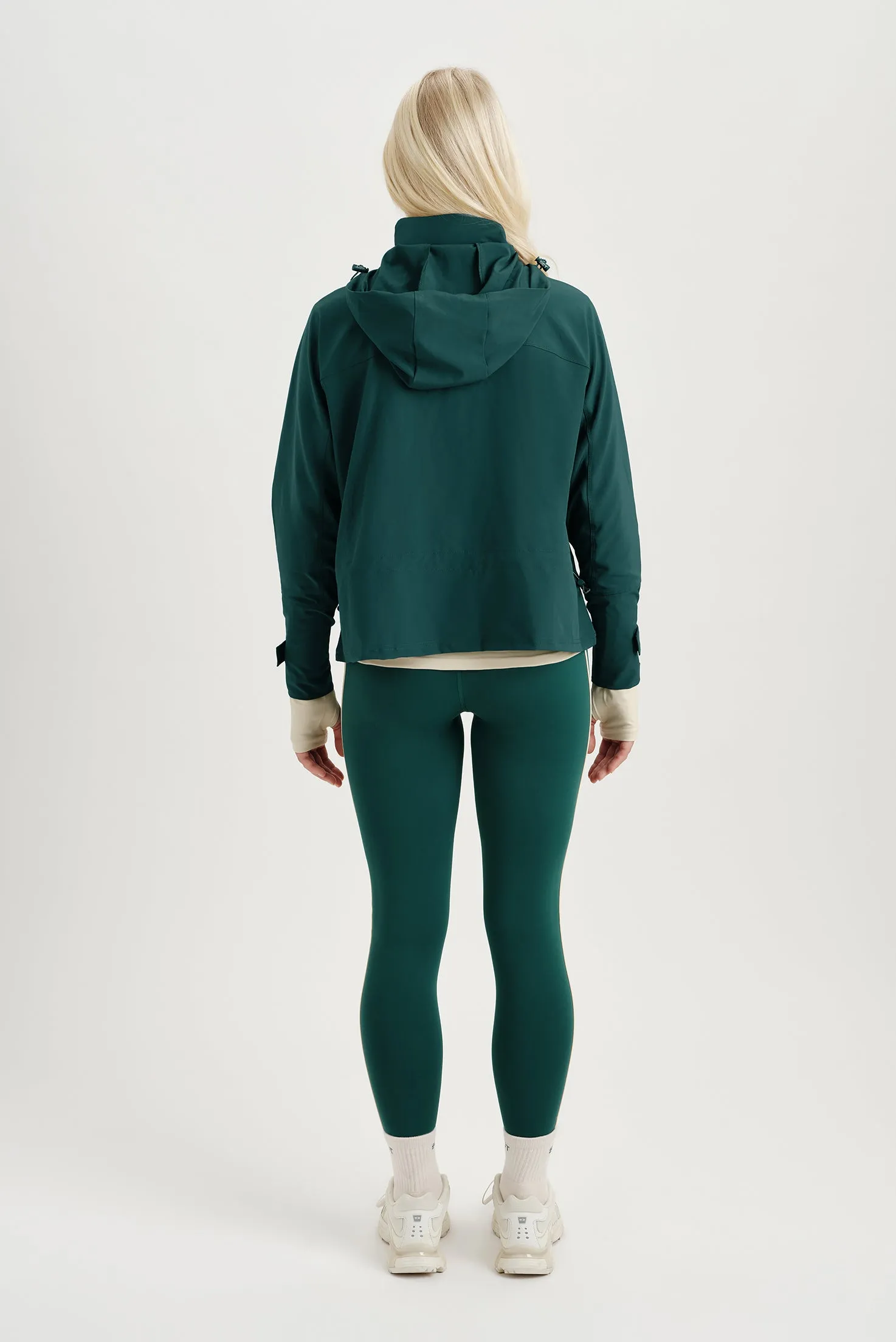 NYLON DUET CINCHED WINDBREAKER - PEAK sold by SETactive product image thumbnail 3