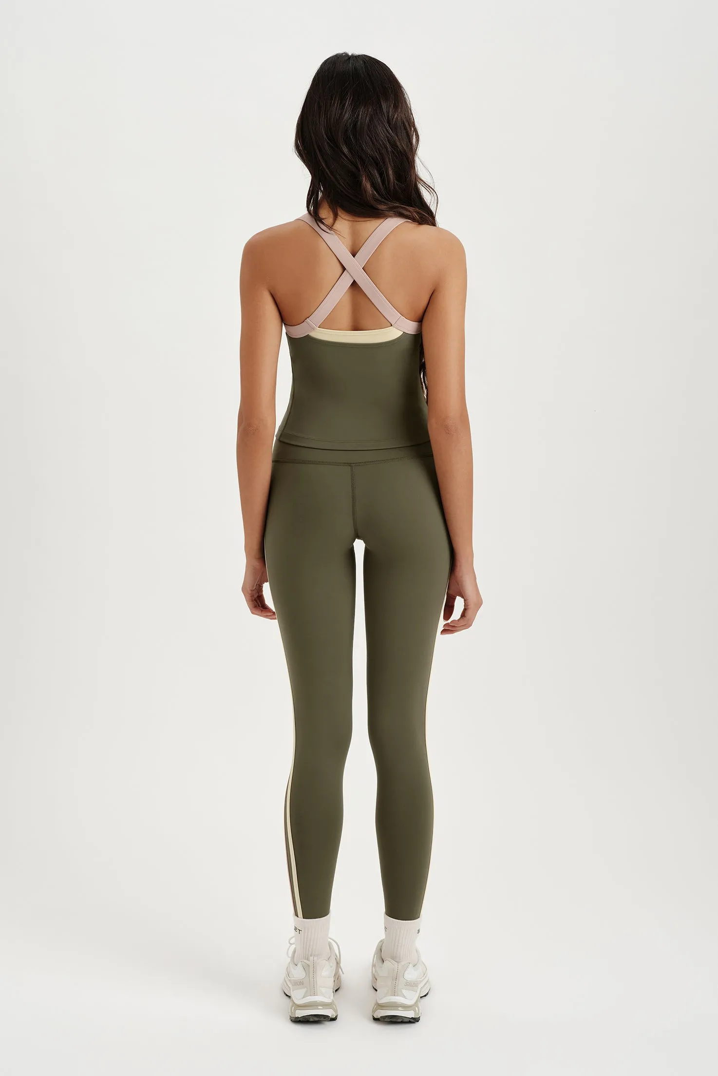 LUXFORM® LUX HIGH-RISE DUO STRIPE LEGGINGS - SEDONA sold by SETactive product image thumbnail 4