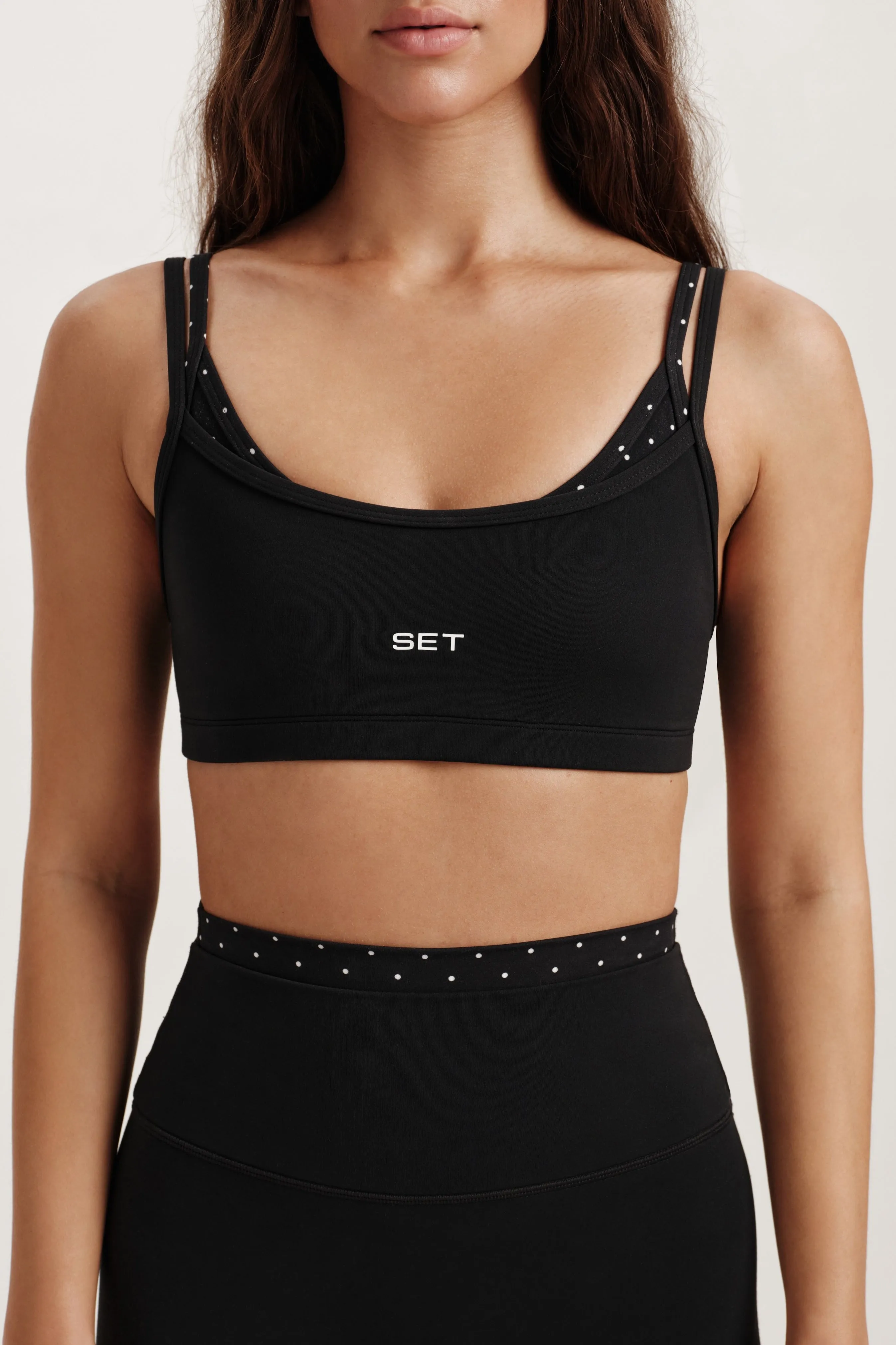 AIRLUXE BREATHE LAYERED MOVE BRA - DALMATIAN sold by SETactive product image thumbnail 5