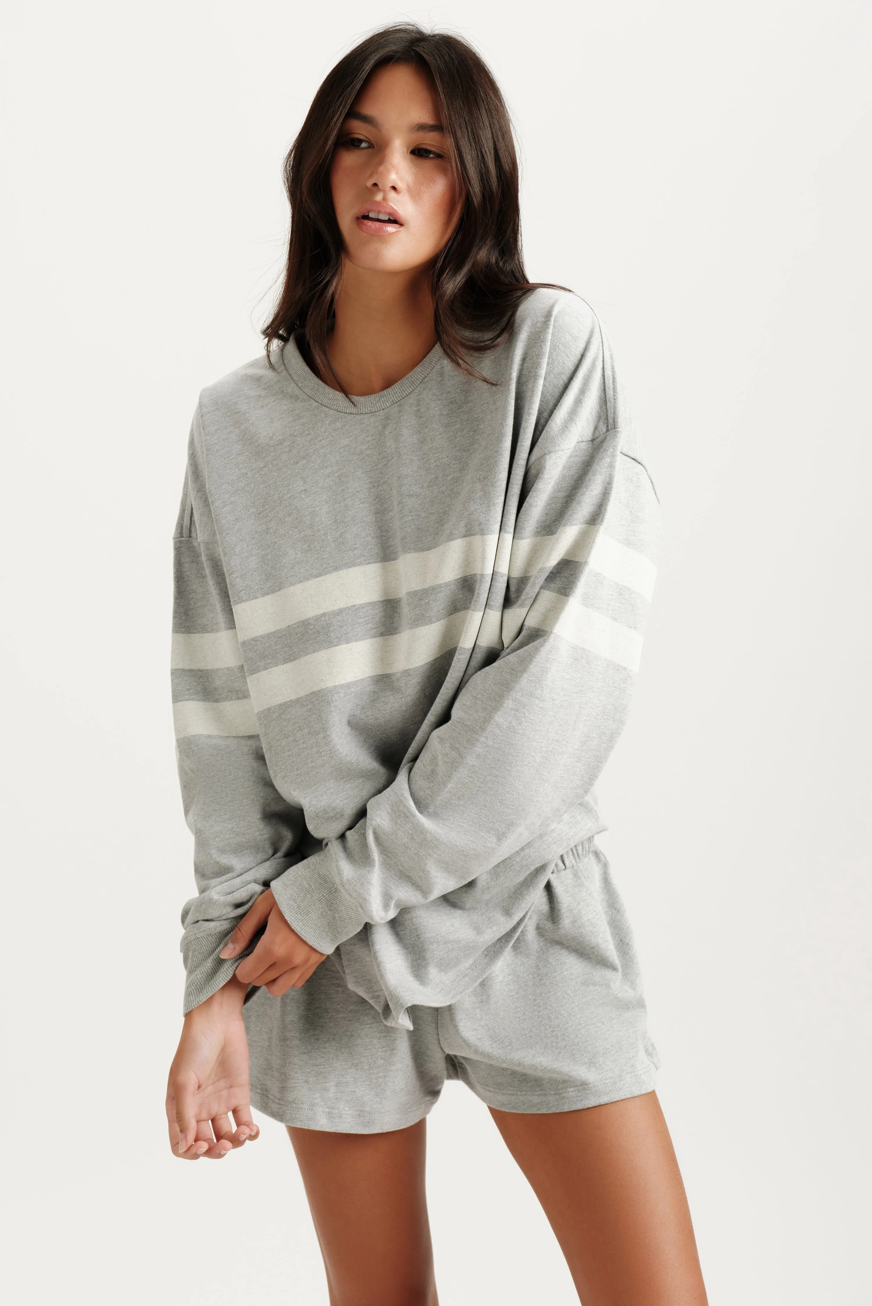 HEAVY COTTON EASY STRIPE LONG SLEEVE - WORN sold by SETactive product image thumbnail 2