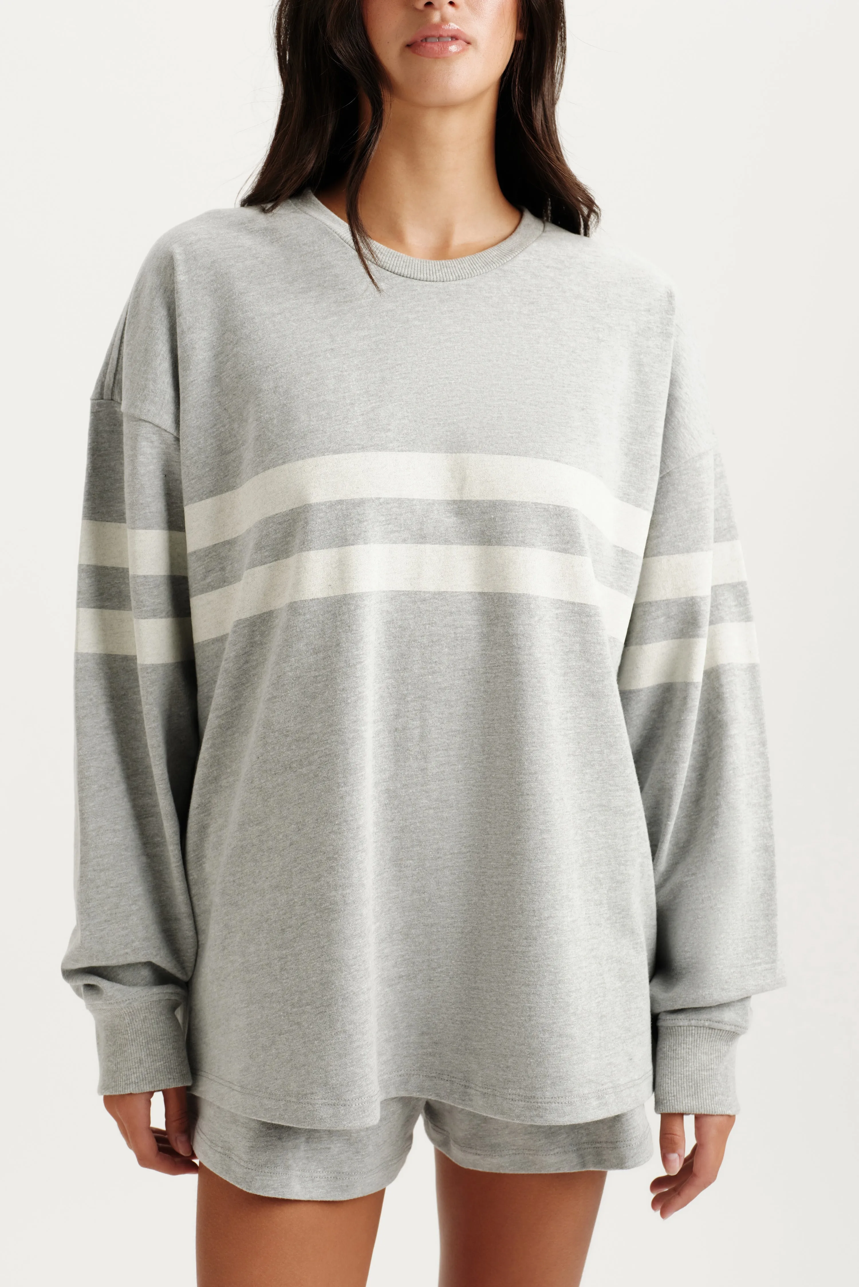 HEAVY COTTON EASY STRIPE LONG SLEEVE - WORN sold by SETactive product image thumbnail 5