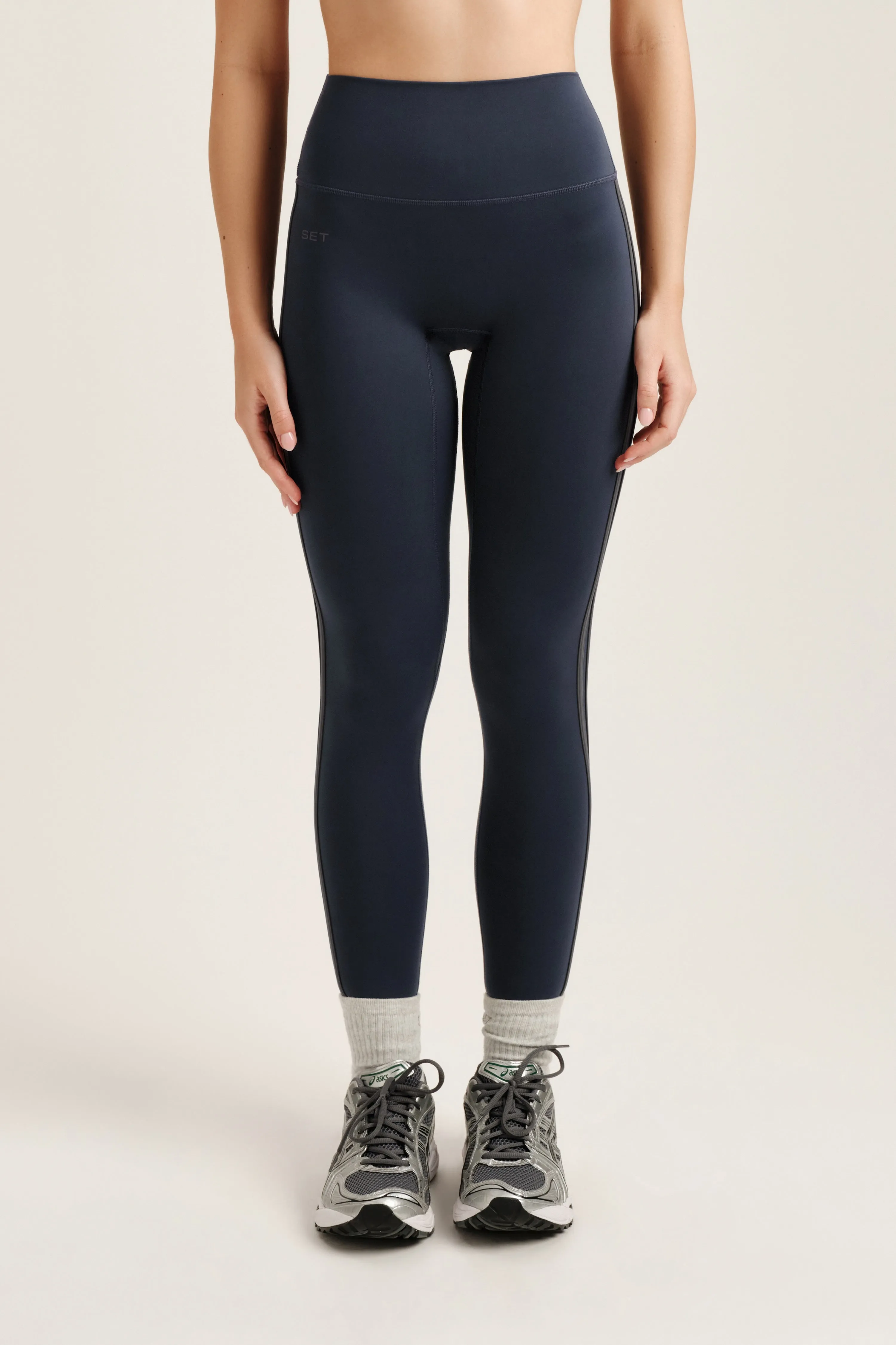 LUXFORM® LUX DUO STRIPE LEGGINGS - INDIGO sold by SETactive product image thumbnail 2