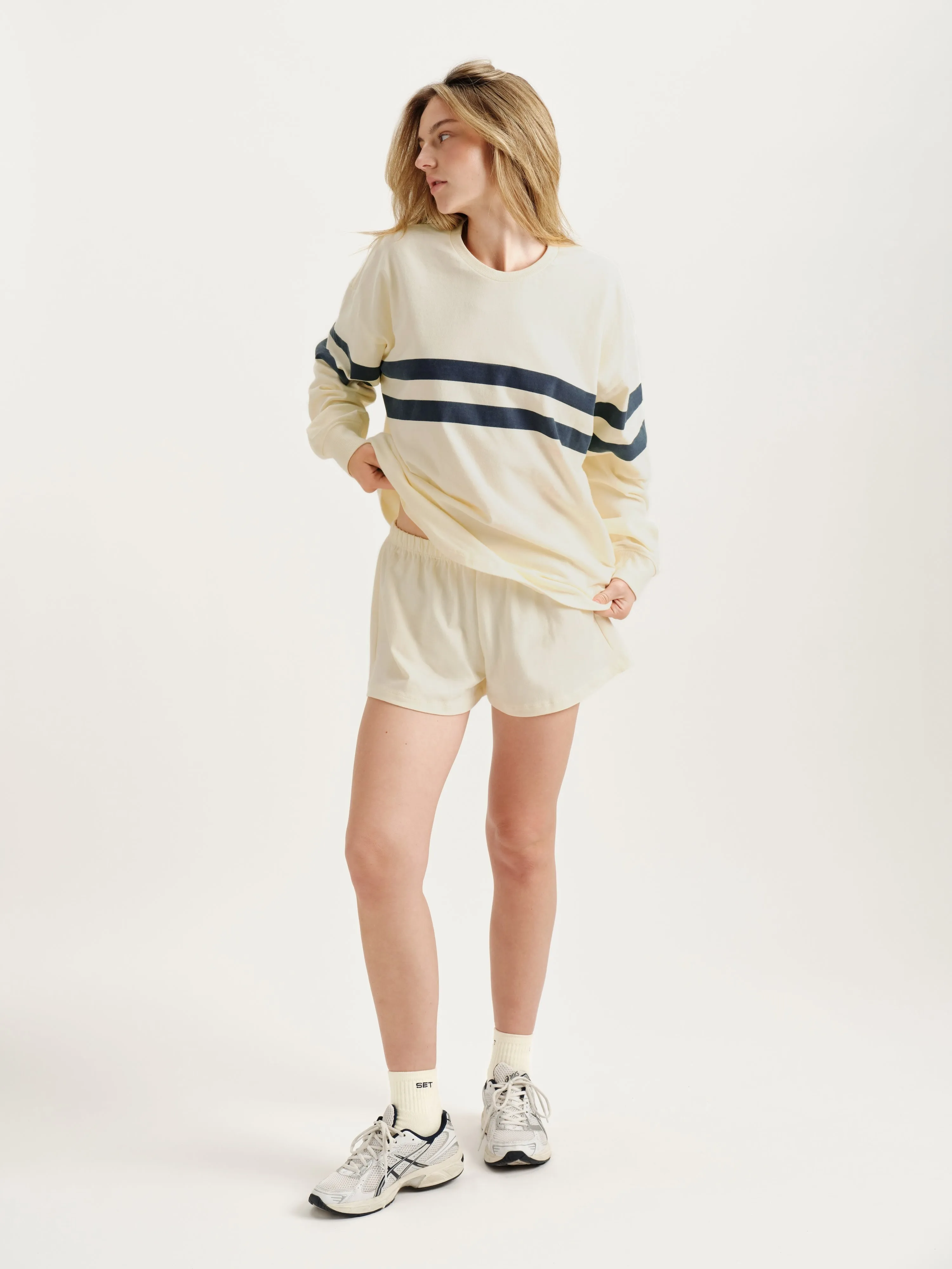 HEAVY COTTON EASY STRIPE LONG SLEEVE - WASHED sold by SETactive product image thumbnail 2