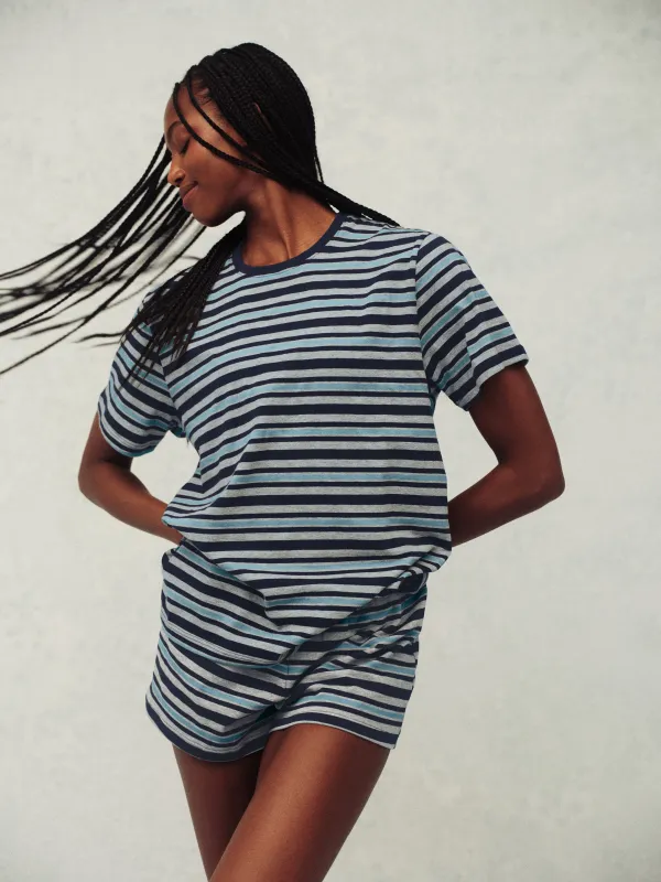 HEAVY COTTON EASY STRIPE SHORTS - WASHED sold by SETactive