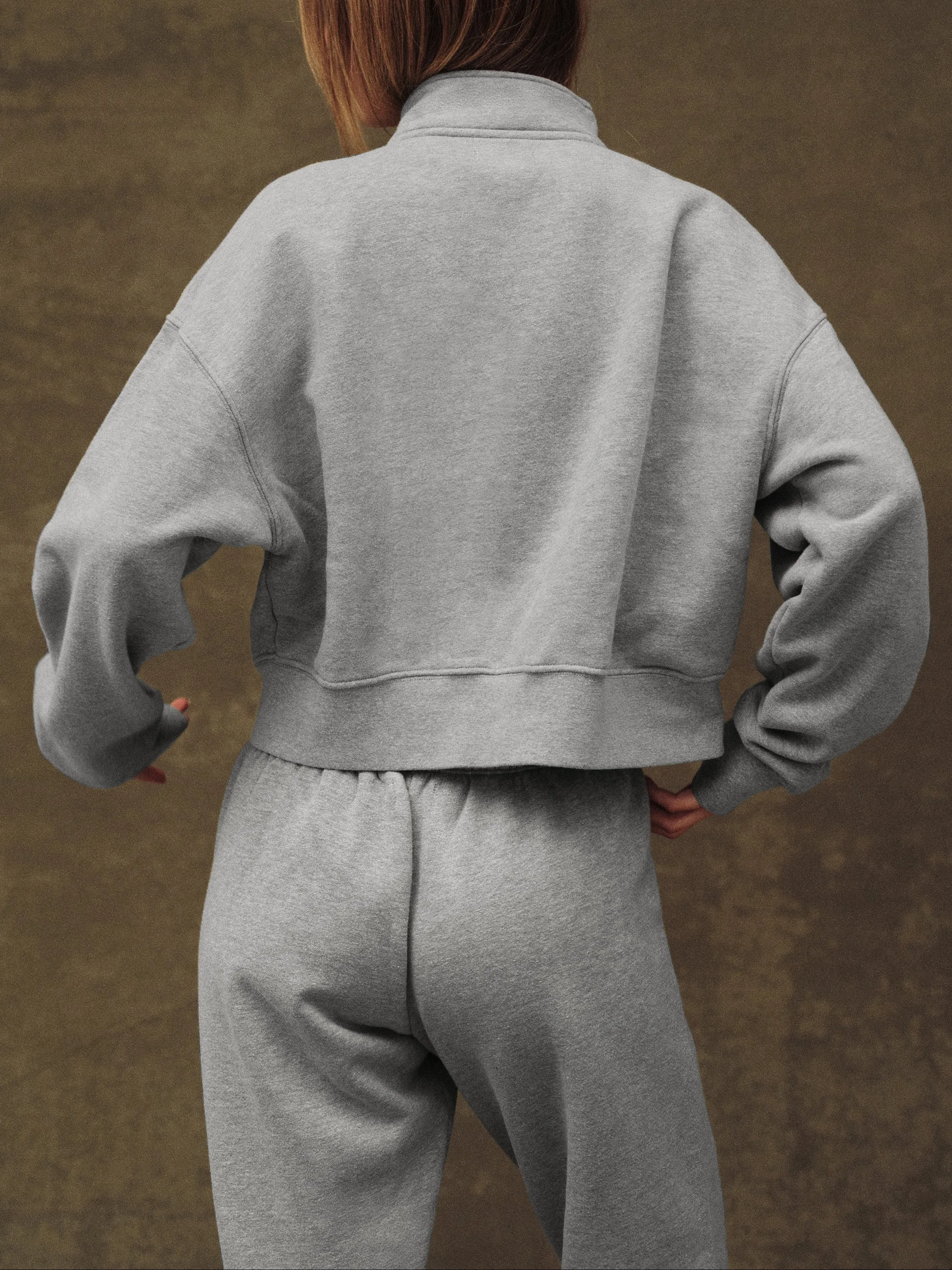 MIDWEIGHT SWEATS STAPLE STRAIGHT LEG SWEATPANTS - FOG HEATHER GREY sold by SETactive