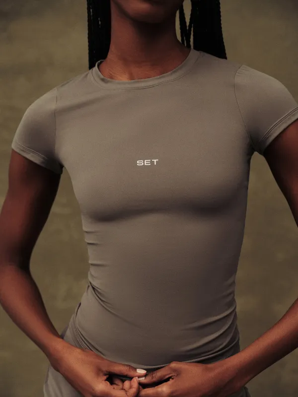 BREATHE TEE - GRAIN sold by SETactive