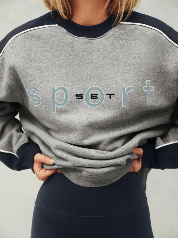 MIDWEIGHT SWEATS STAPLE STRIPE CREWNECK - ANALOG made by SETactive