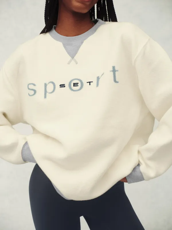 MIDWEIGHT SWEATS STAPLE VINTAGE CREWNECK - WORN made by SETactive