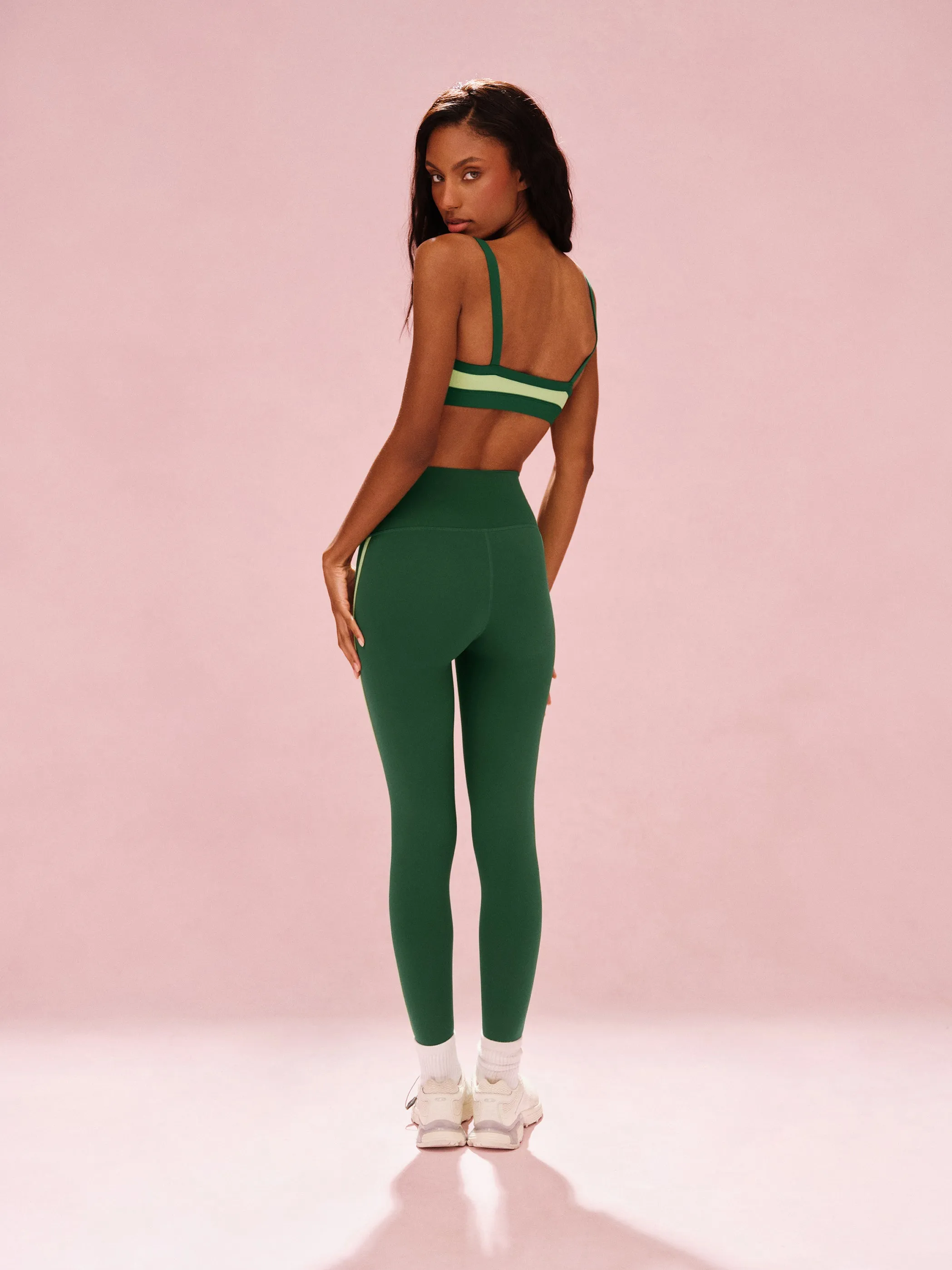 SPORTBODY® SPORTY STRIPE LEGGINGS - LAWN sold by SETactive product image thumbnail 3