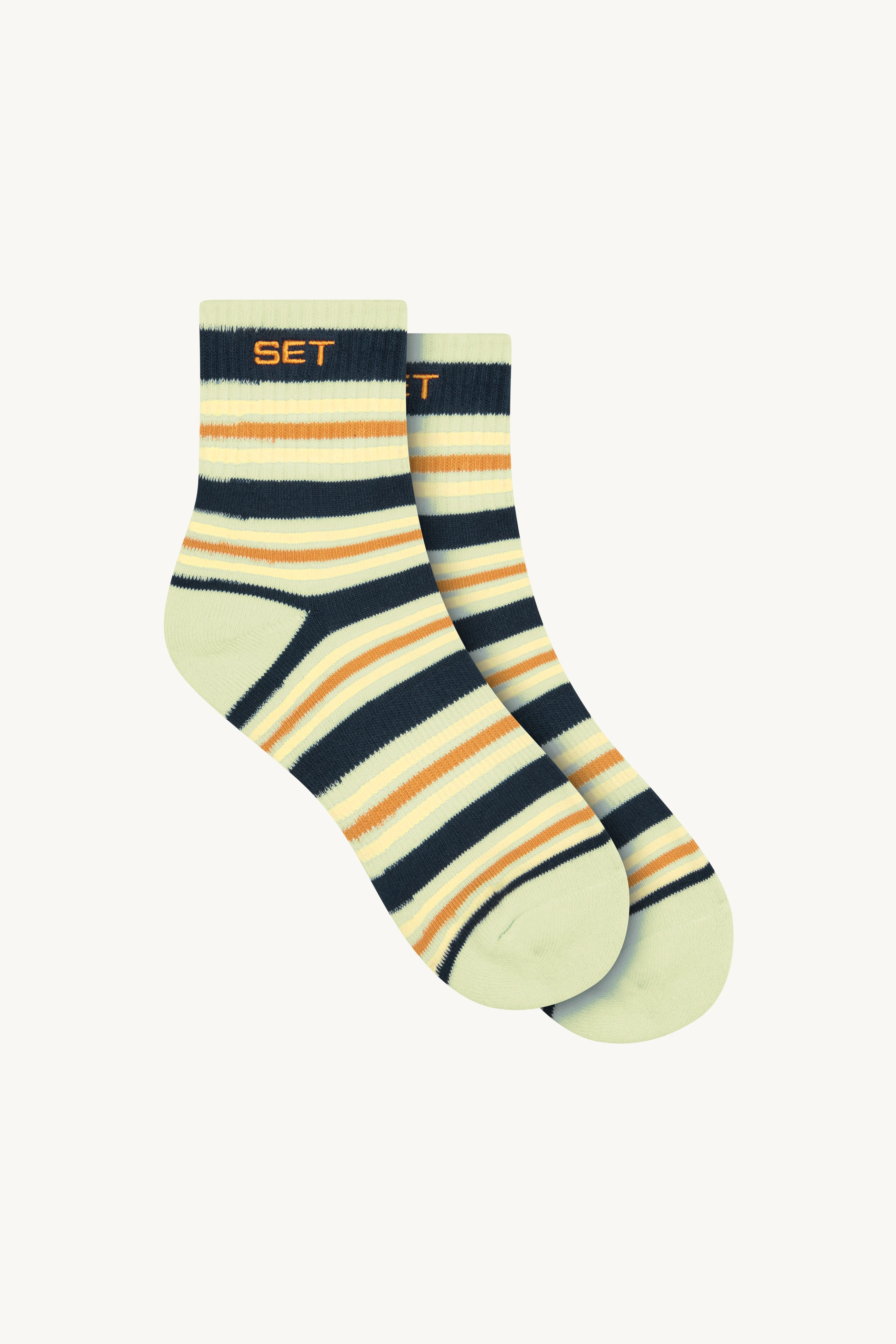 SET STRIPE SHORTY SOCKS - ZEST sold by SETactive