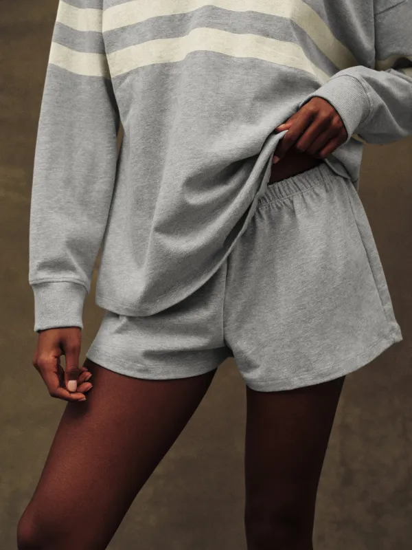 HEAVY COTTON EASY SHORTS - FOG HEATHER GREY made by SETactive