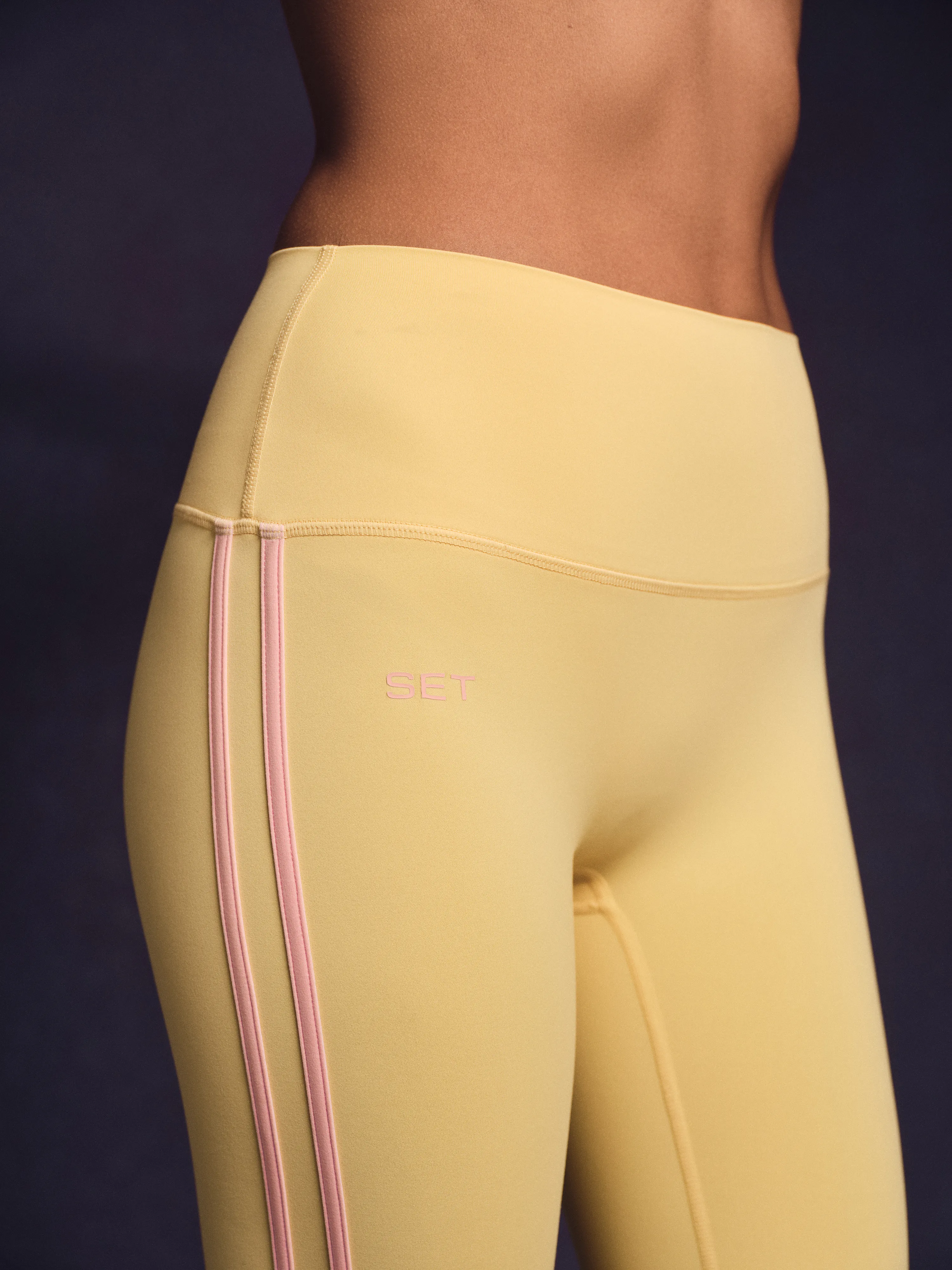 BREATHE DUO STRIPE LEGGINGS - TAFFY sold by SETactive product image thumbnail 2