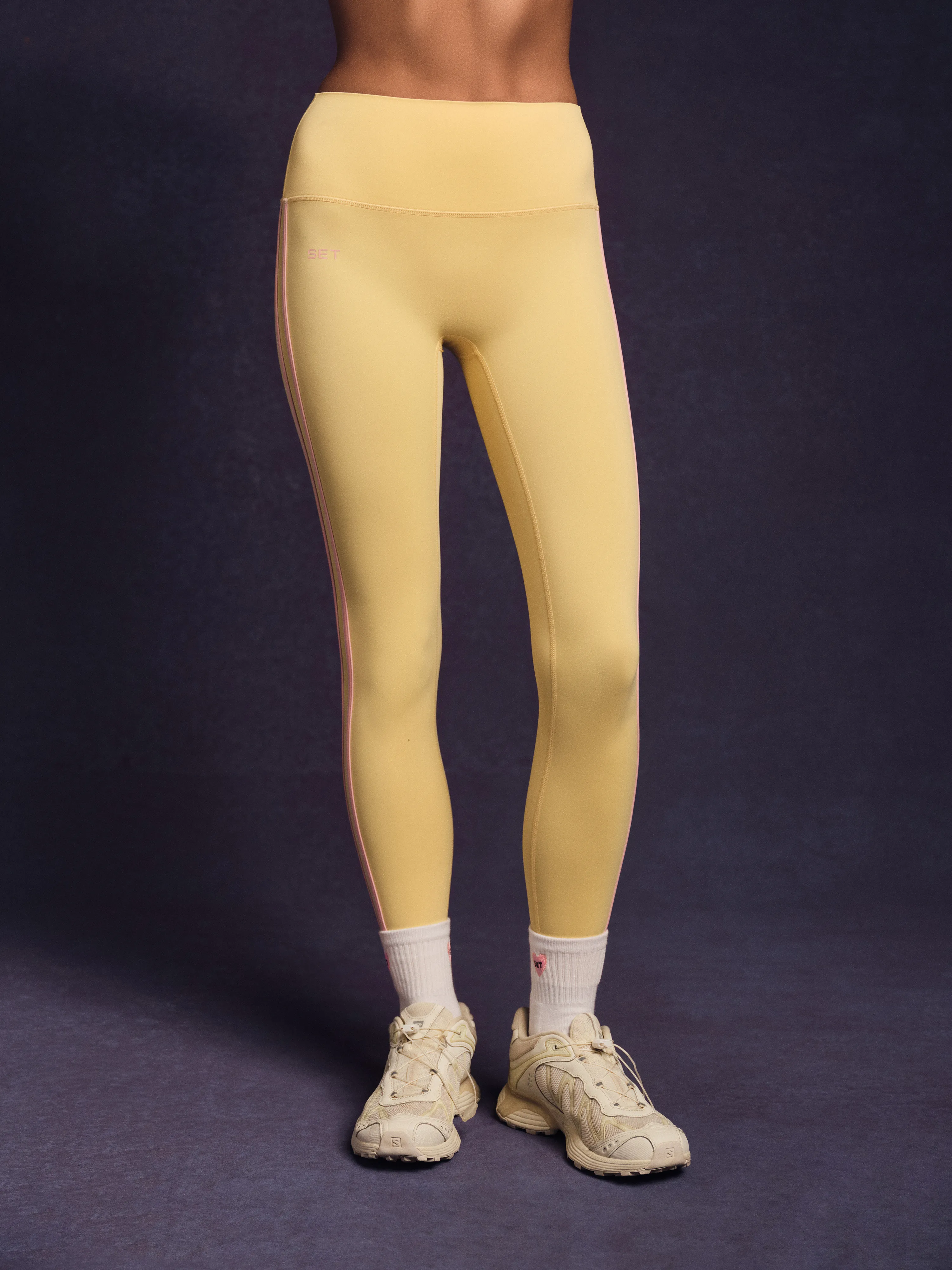 BREATHE DUO STRIPE LEGGINGS - TAFFY sold by SETactive product image thumbnail 4