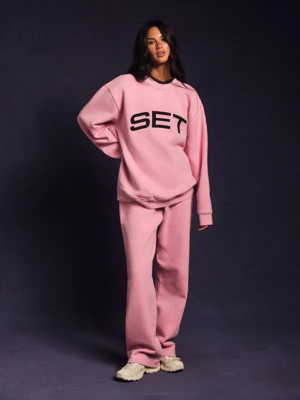 MIDWEIGHT SWEATS STAPLE STRAIGHT LEG SWEATPANTS - SWIRL made by SETactive