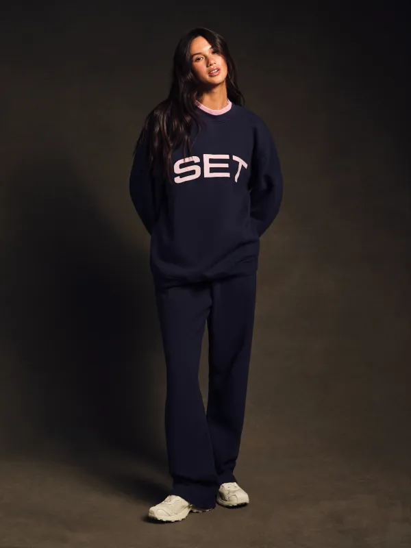 MIDWEIGHT SWEATS STAPLE STRAIGHT LEG SWEATPANTS - CONFETTI made by SETactive