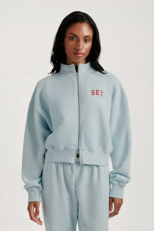 MIDWEIGHT SWEATS STAPLE SET FUNNEL ZIP - VERSE made by SETactive