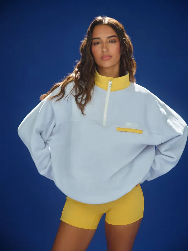 MICROFLEECE/NYLON DUET VINTAGE PULLOVER - SUNDOWN made by SETactive
