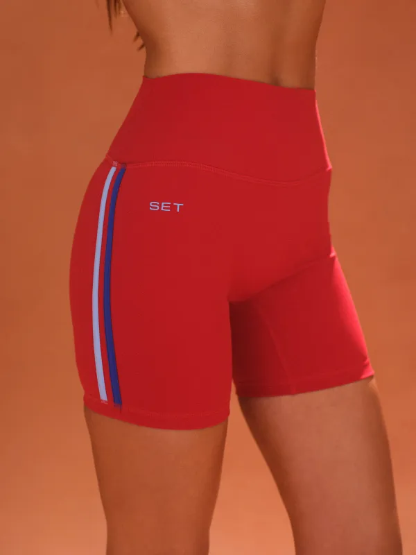 SPORTBODY® SPORTY DUO STRIPE SHORTS - VESPA made by SETactive