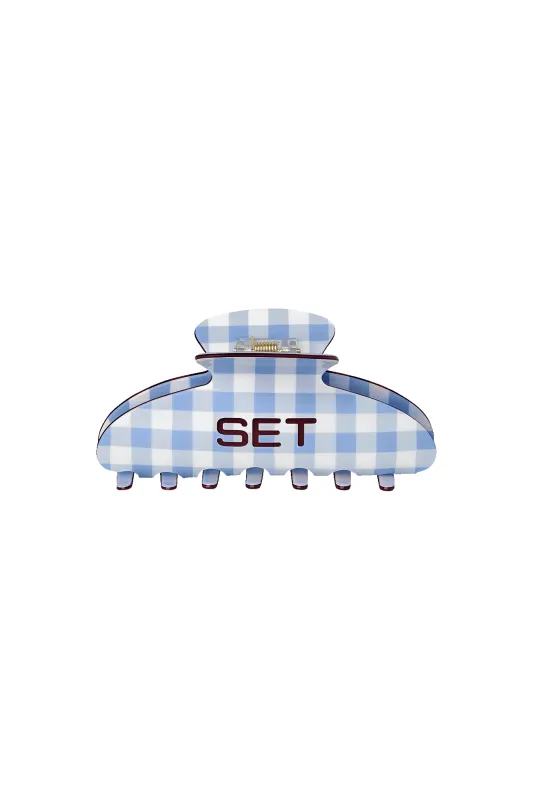 SET GINGHAM CLAW CLIP - COASTER made by SETactive