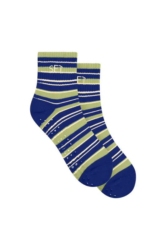 SET STRIPE SHORTY GRIP SOCKS - TOUCAN made by SETactive
