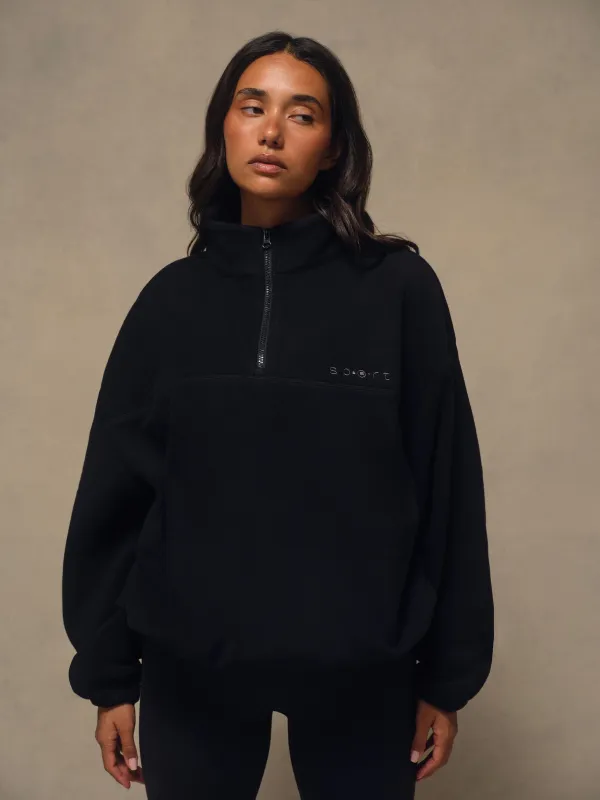MICROFLEECE HALF ZIP - ONYX made by SETactive