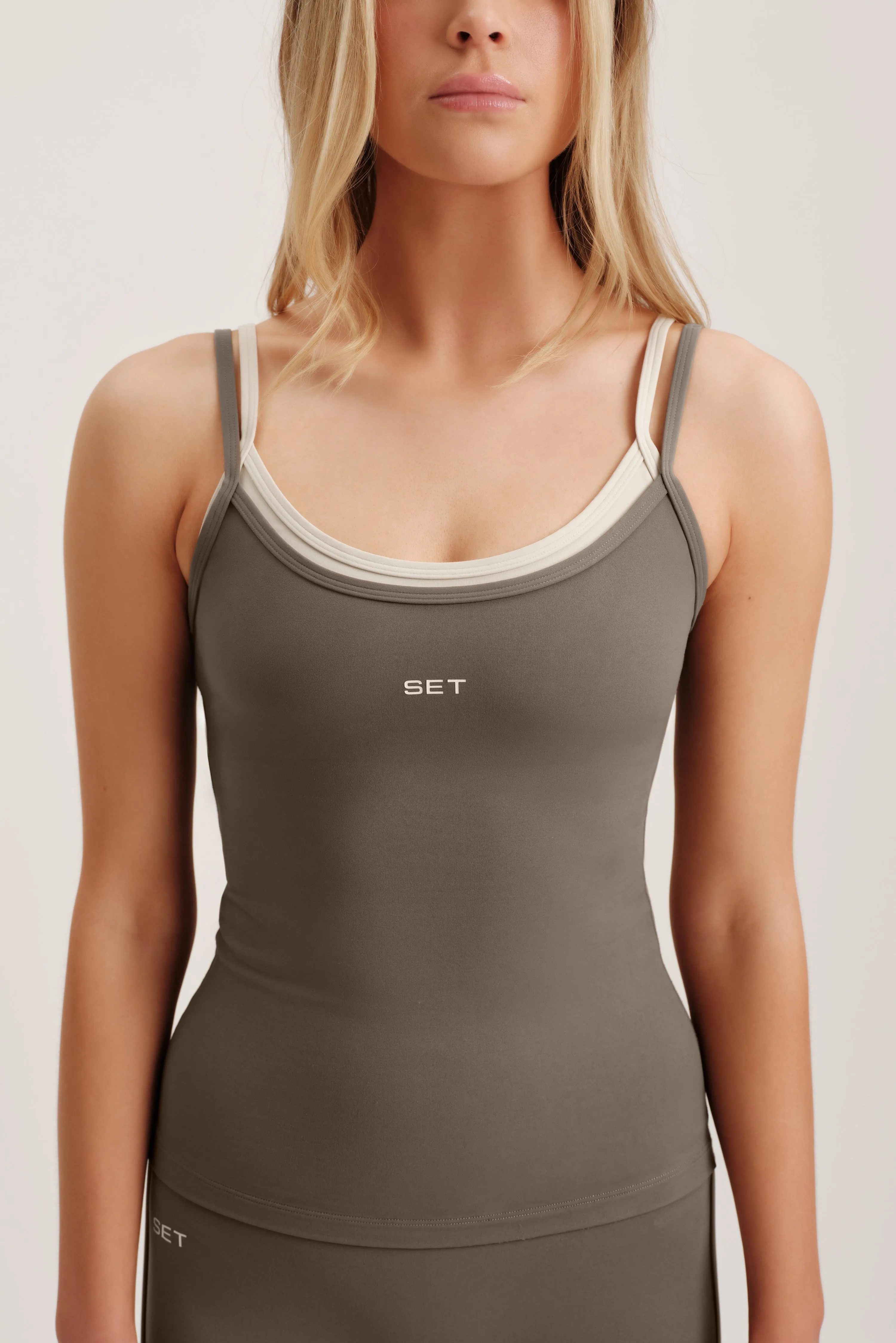 BREATHE 1.0 LAYERED MOVE TANK - GRAIN sold by SETactive product image thumbnail 5