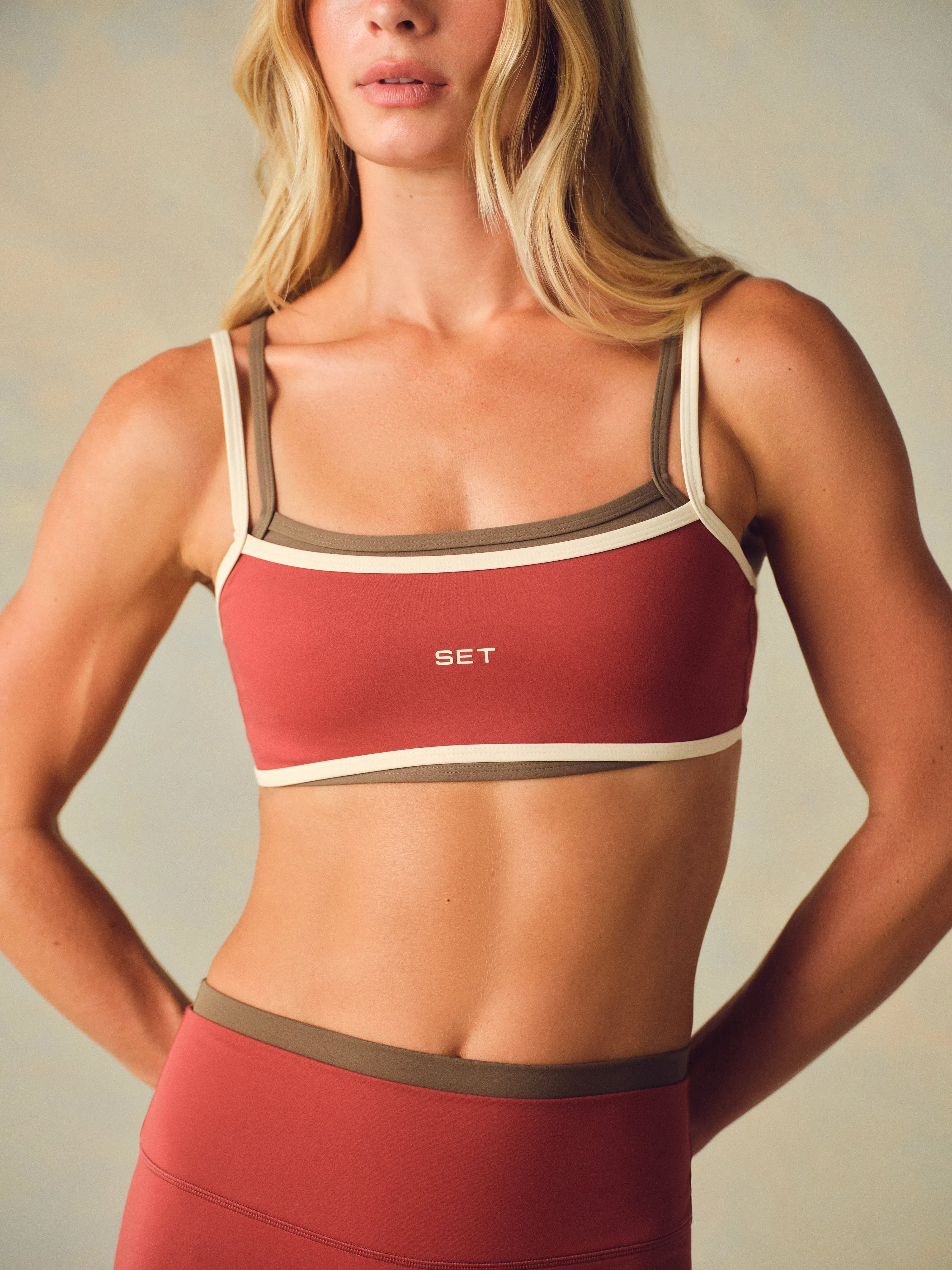 SPORTBODY® SPORTY STRAP BRA - SWEET TEA sold by SETactive product image thumbnail 2