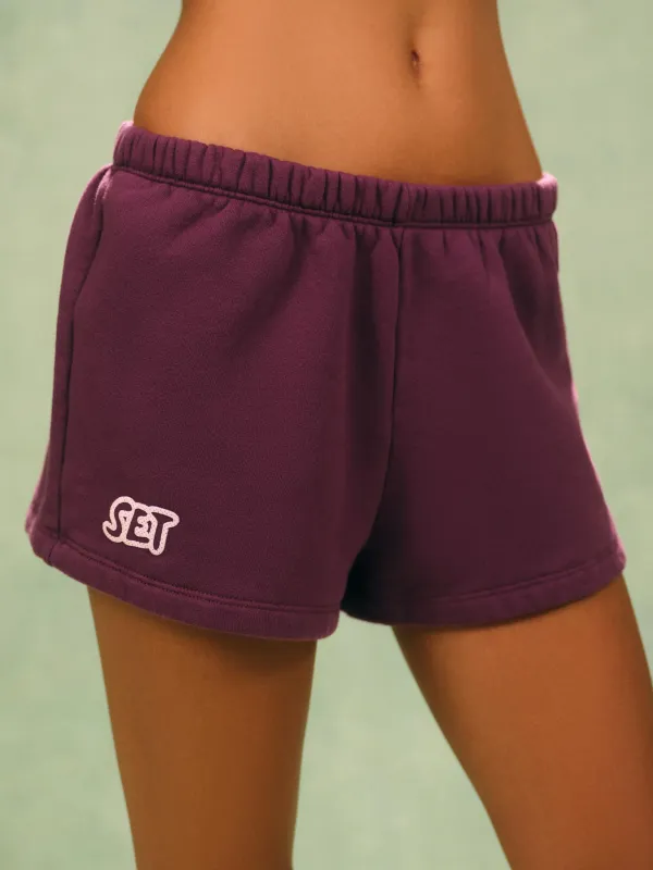 MIDWEIGHT SWEATS STAPLE POLKA DOT SET SHORTS - SPECKLE made by SETactive