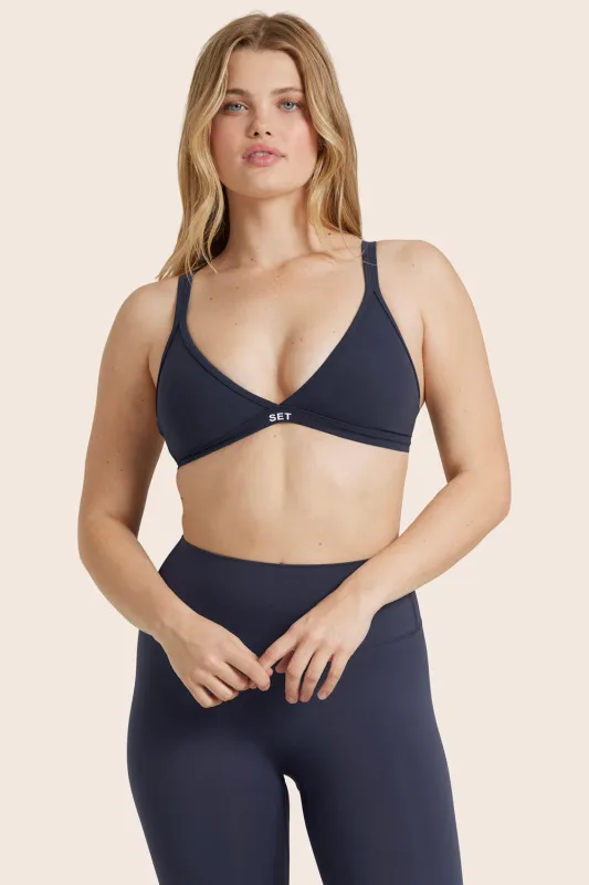 BREATHE TRIANGLE BRA - SPADES made by SETactive