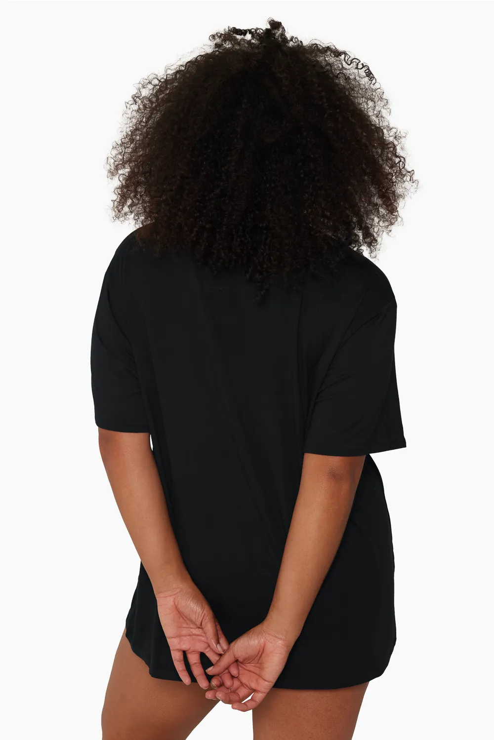 SET SLEEP® OVERSIZED BOYFRIEND SLEEP TEE - ONYX sold by SETactive product image thumbnail 4