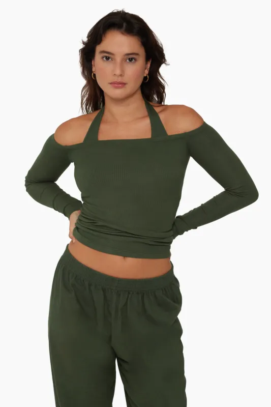 RIBBED MODAL THE ABBY TOP - WILLOW sold by SETactive