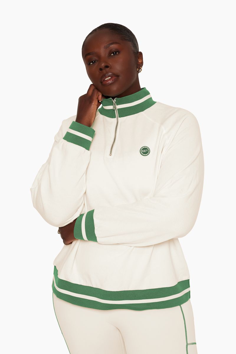 LIGHTWEIGHT COURTSIDE QUARTER ZIP - VOLLEY sold by SETactive product image thumbnail 2