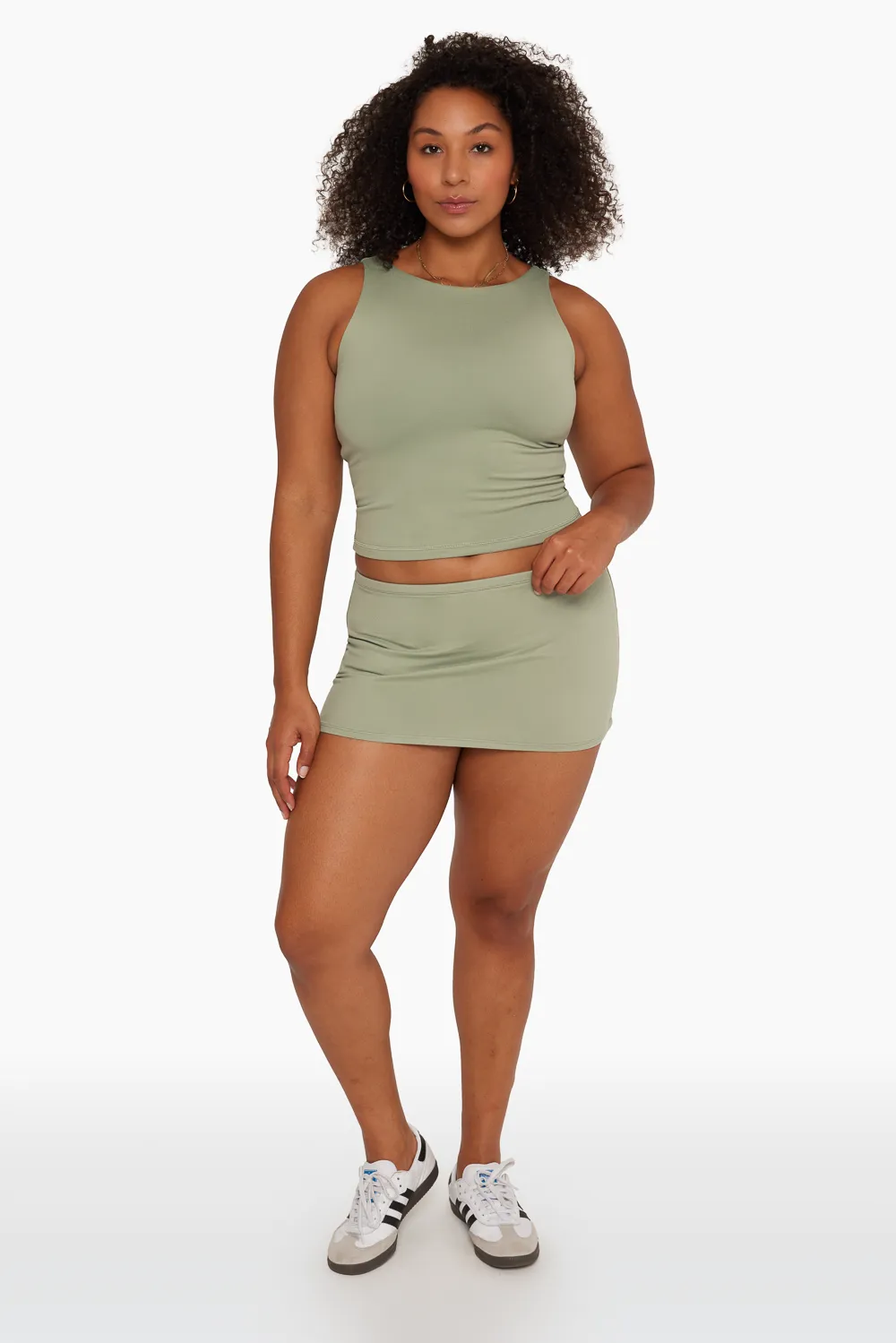FORMCLOUD® KYLIE MINI SKIRT - MOSS sold by SETactive product image thumbnail 2