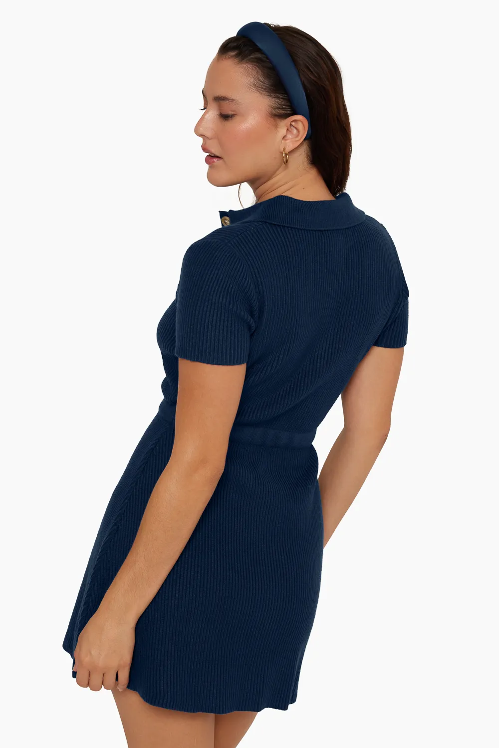 RIB KNIT POLO KNIT DRESS - EMPIRE sold by SETactive product image thumbnail 2