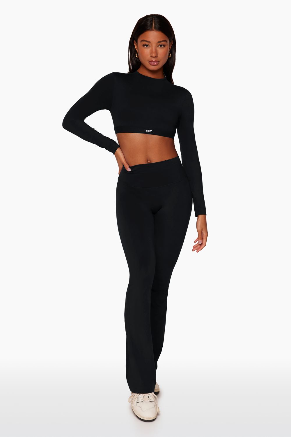 SPORTBODY® FLARE LEGGINGS - ONYX sold by SETactive product image thumbnail 2