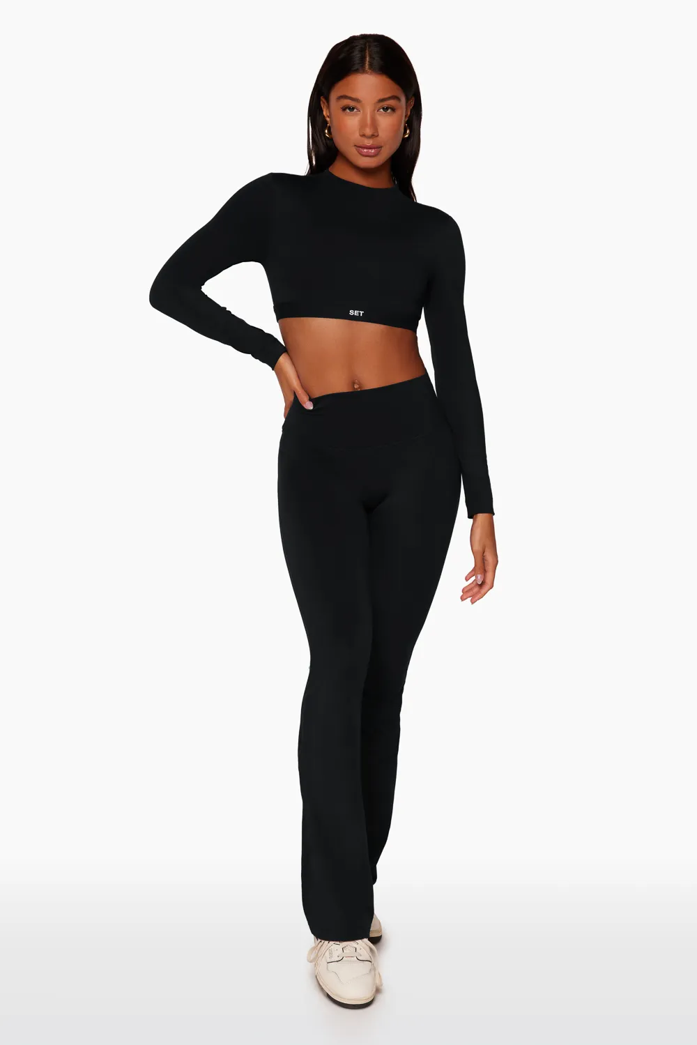 SPORTBODY® FLARE LEGGINGS - ONYX sold by SETactive product image thumbnail 2