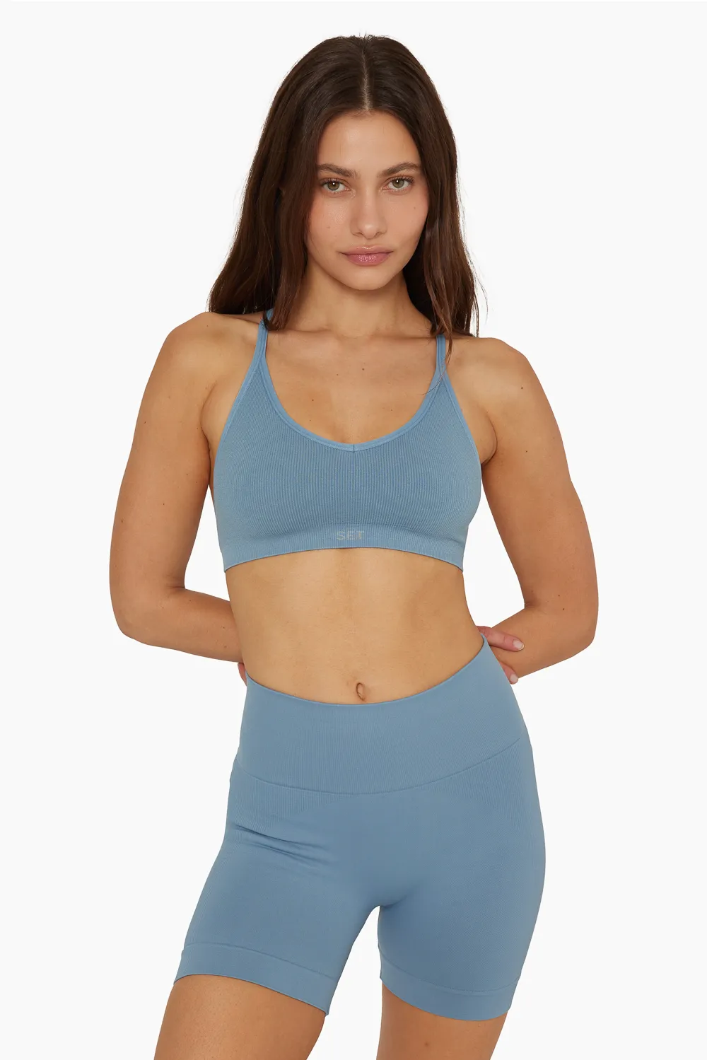 SCULPTFLEX® REMIX RIBBED V BRA - STEEL sold by SETactive product image thumbnail 3