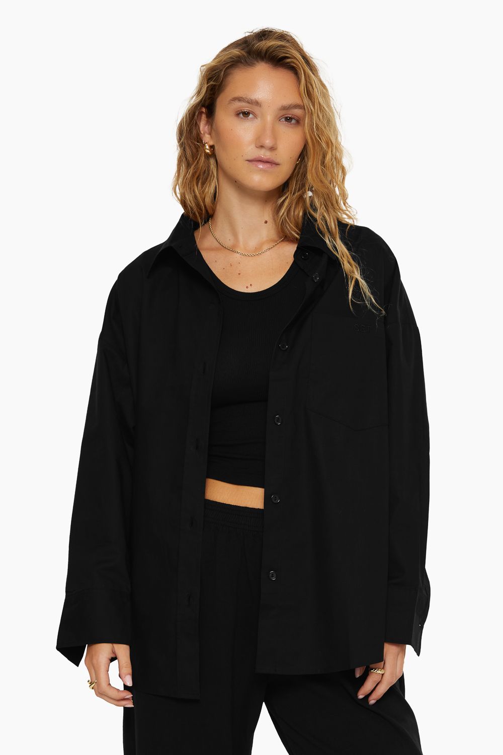 DAILY BUTTON DOWN - ONYX sold by SETactive product image thumbnail 4