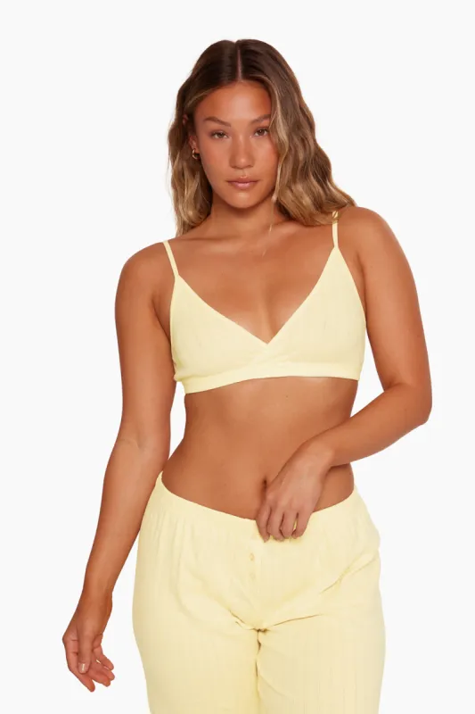 POINTELLE TRIANGLE BRALETTE - BUTTERCUP sold by SETactive